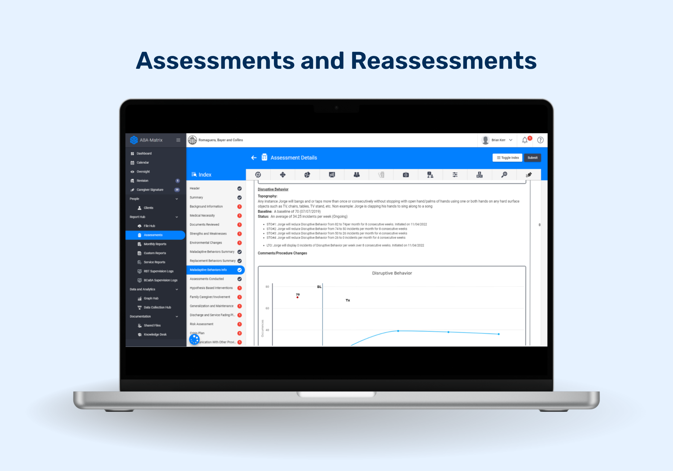 screenshot of ABA Matrix